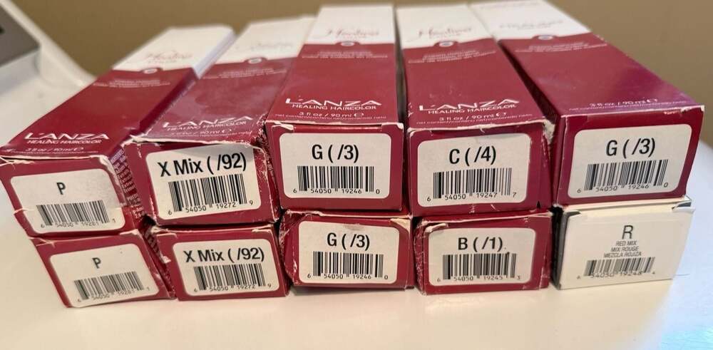 L'ANZA Healing Color Cream Haircolor Lot of 10 Tubes
